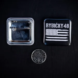 Button USA BLACK
