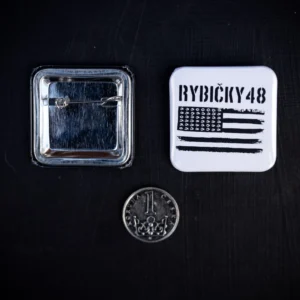 Button USA WHITE