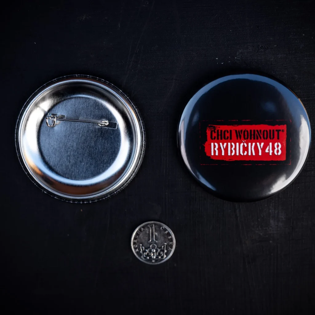 Button WOHNOUT RYBIČKY48 VELKÝ
