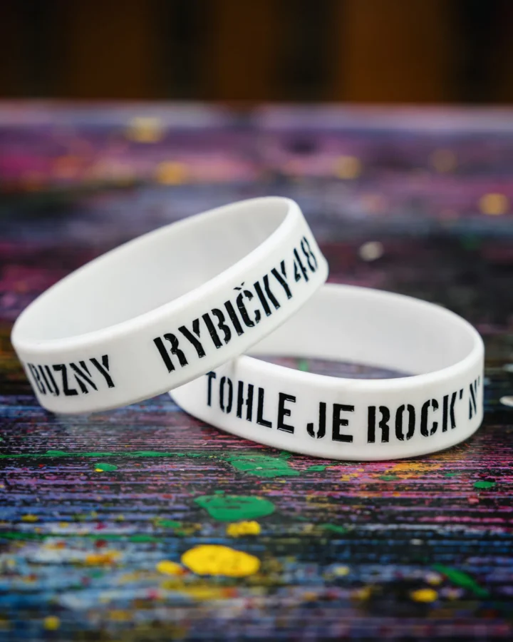 Náramek R48 ROCK'N'ROLL - Bílý