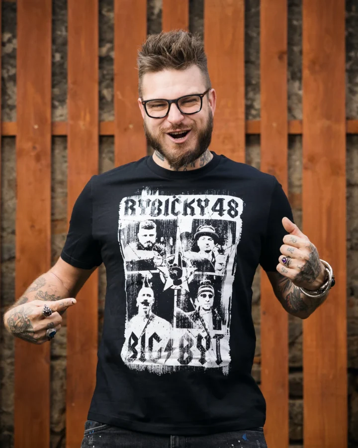 EKOtričko BIGBÝT ČERNÉ - Pánské