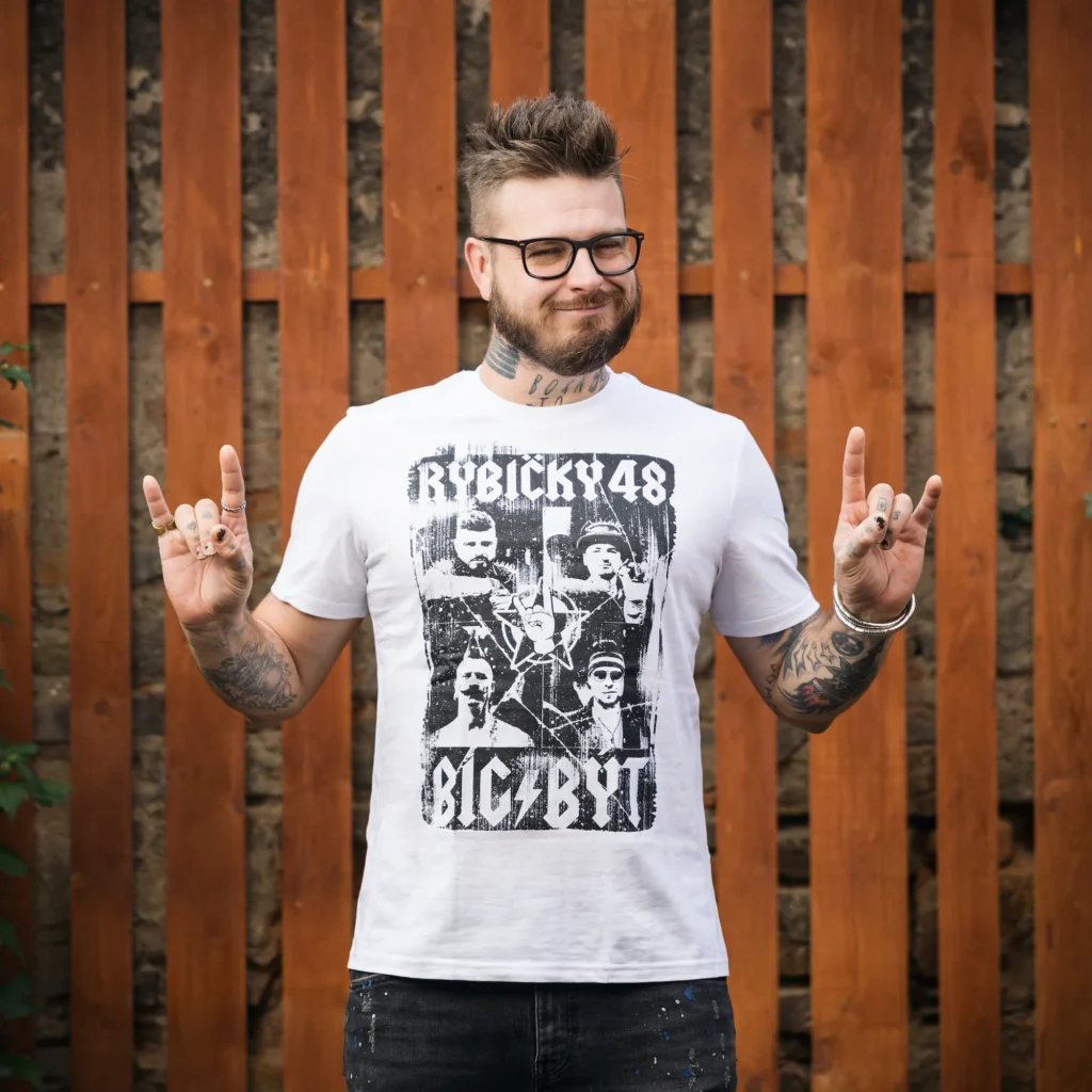 EKOtričko BIGBÝT BÍLÉ - Pánské