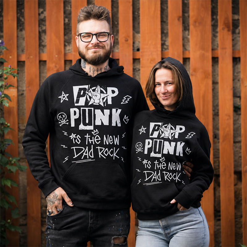 Mikina DadRock pro všechny – fotografie zepředu
