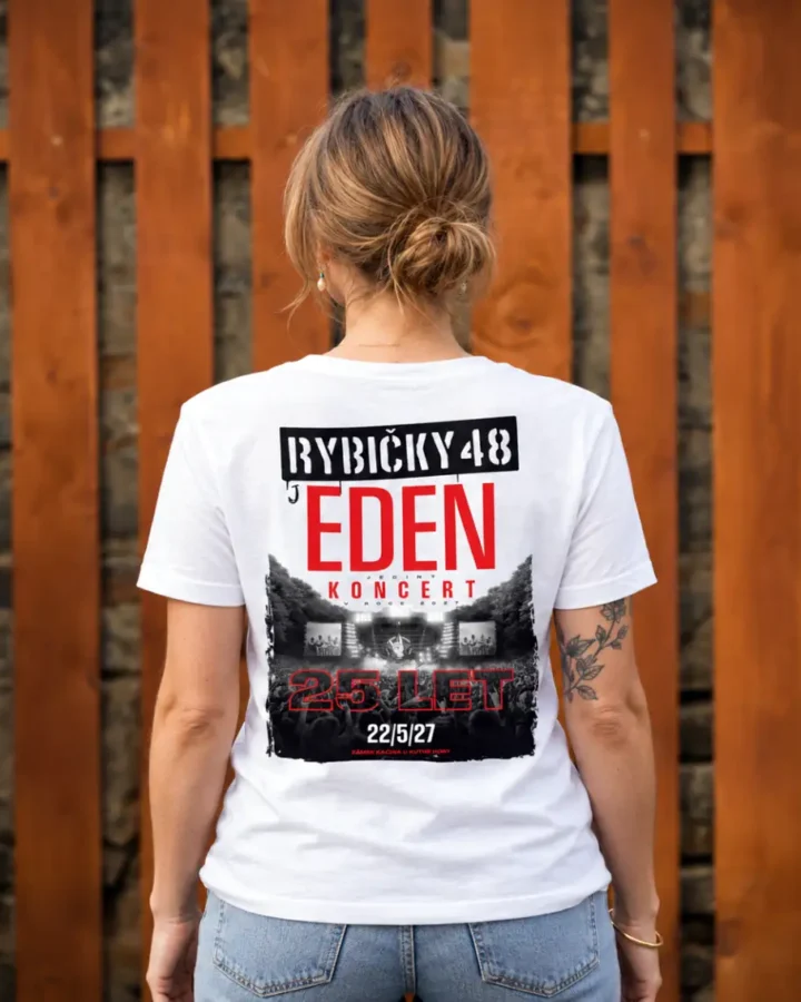 Tričko JEDEN KONCERT – Dámské bílé