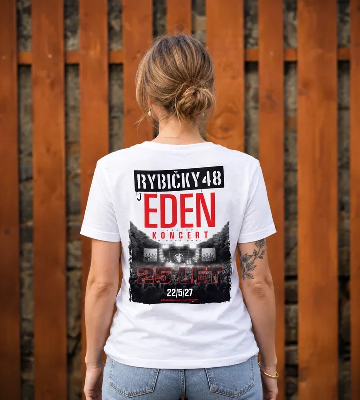 Tričko JEDEN KONCERT – Dámské bílé