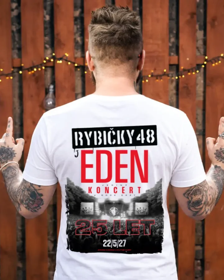 Tričko JEDEN KONCERT – Pánské bílé